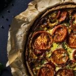 Reistorte mit Tomaten-Feta-Füllung